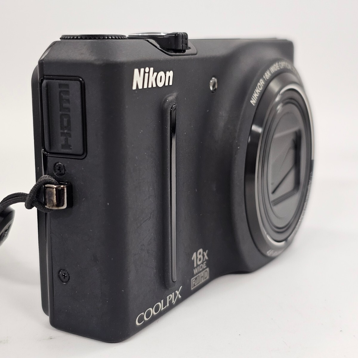 【4A28】1円スタート Nikon COOLPIX S9100 ニコン クールピクス デジタルカメラ コンパクトデジタルカメラ デジカメ ブラック_画像5