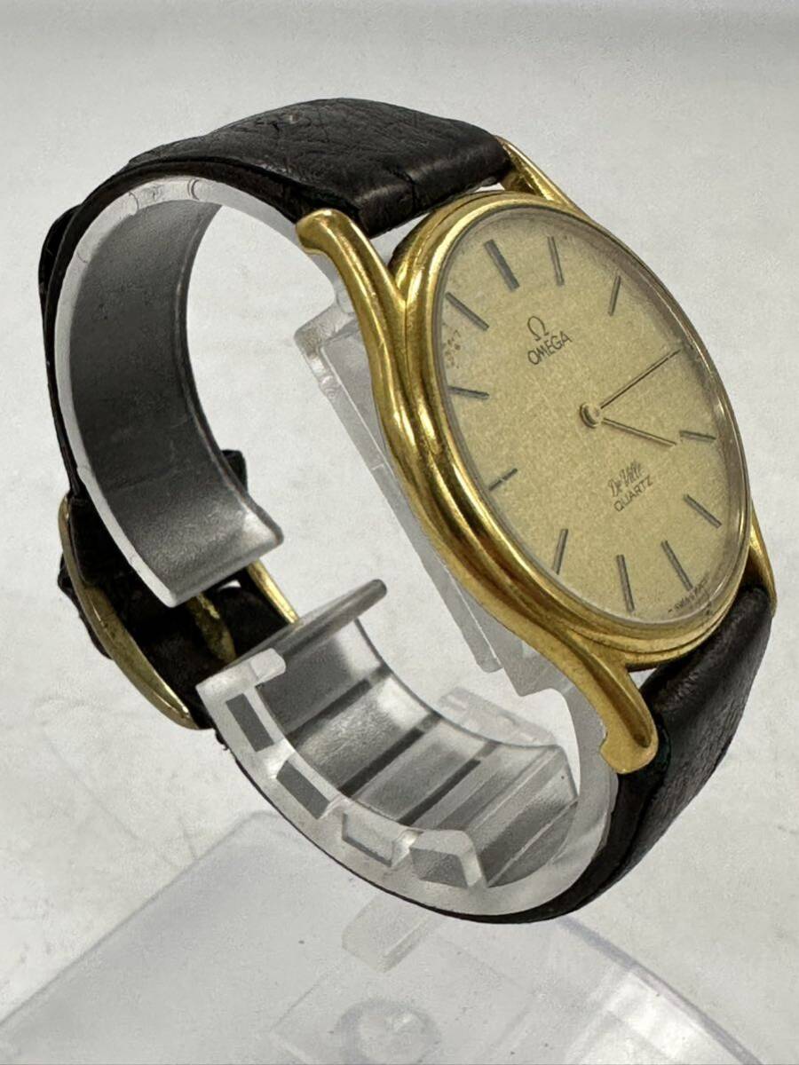 【Z41】1円スタート OMEGA De Ville QUARTZ / 1365 オメガ デビル クオーツ 金色文字盤 メンズ 腕時計 の画像7