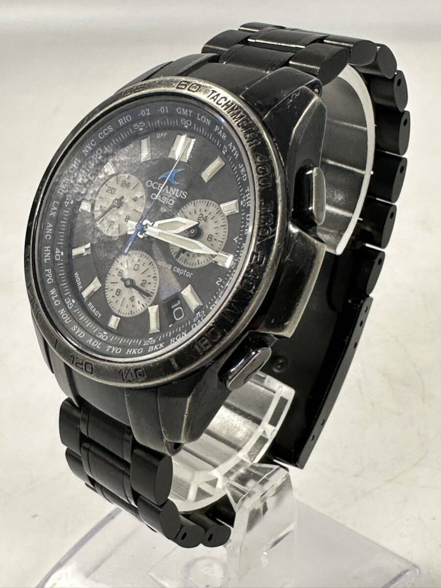 【3T82】1円スタート CASIO OCEANUS / OCW-600TD カシオ オシアナス 電波ソーラー メンズ 腕時計 箱付き_画像3