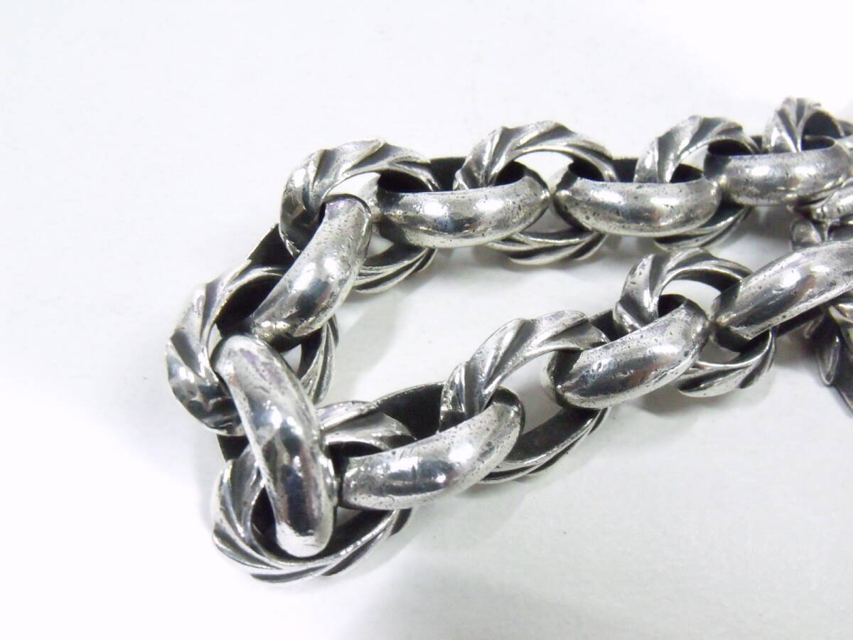 YOHJI YAMAMOTO × TAKESHI KITANO SILVER 950 CHAIN BRACELET VINTAGE ヨウジ ヤマモト シルバー950 ビンテージ ブレスレット 925の画像3