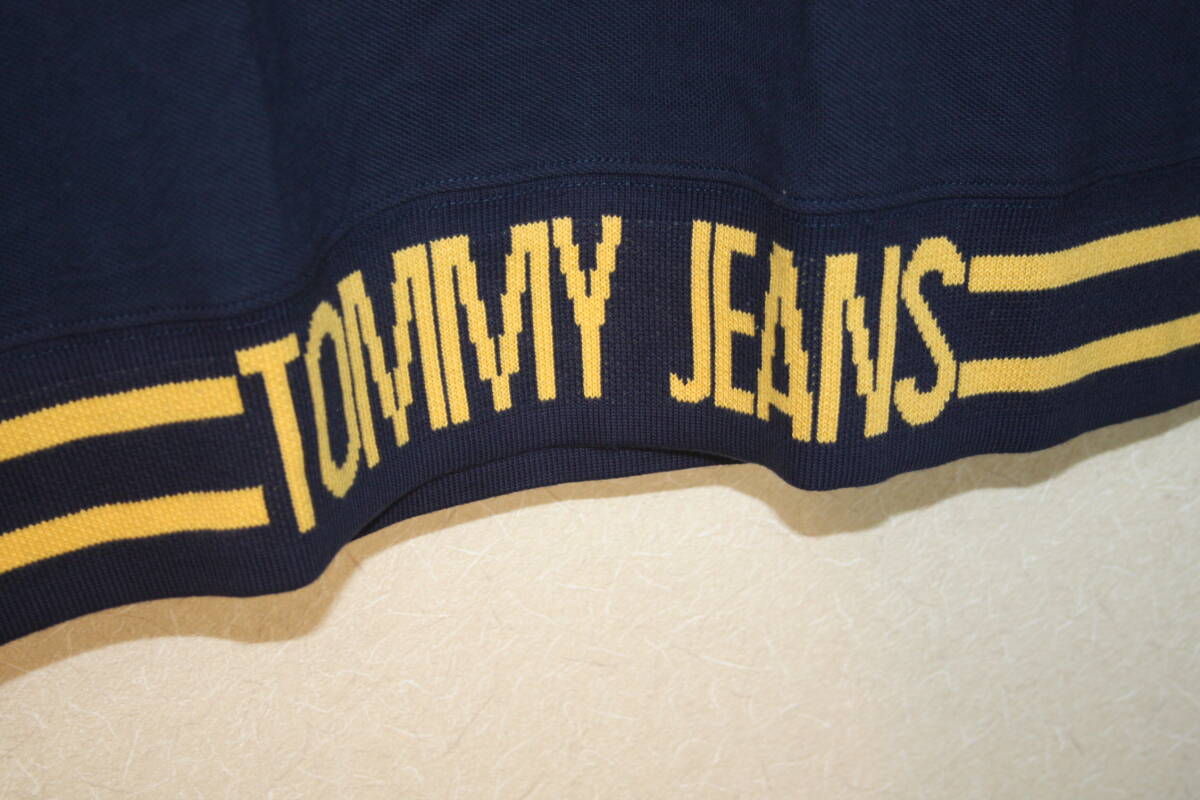 トミージーンズ Tommy Jeans All-Star Denim 男性用 メンズ ポロシャツ 半袖シャツ  XL寸 ネイビー 古着 中古 美品 293の画像6