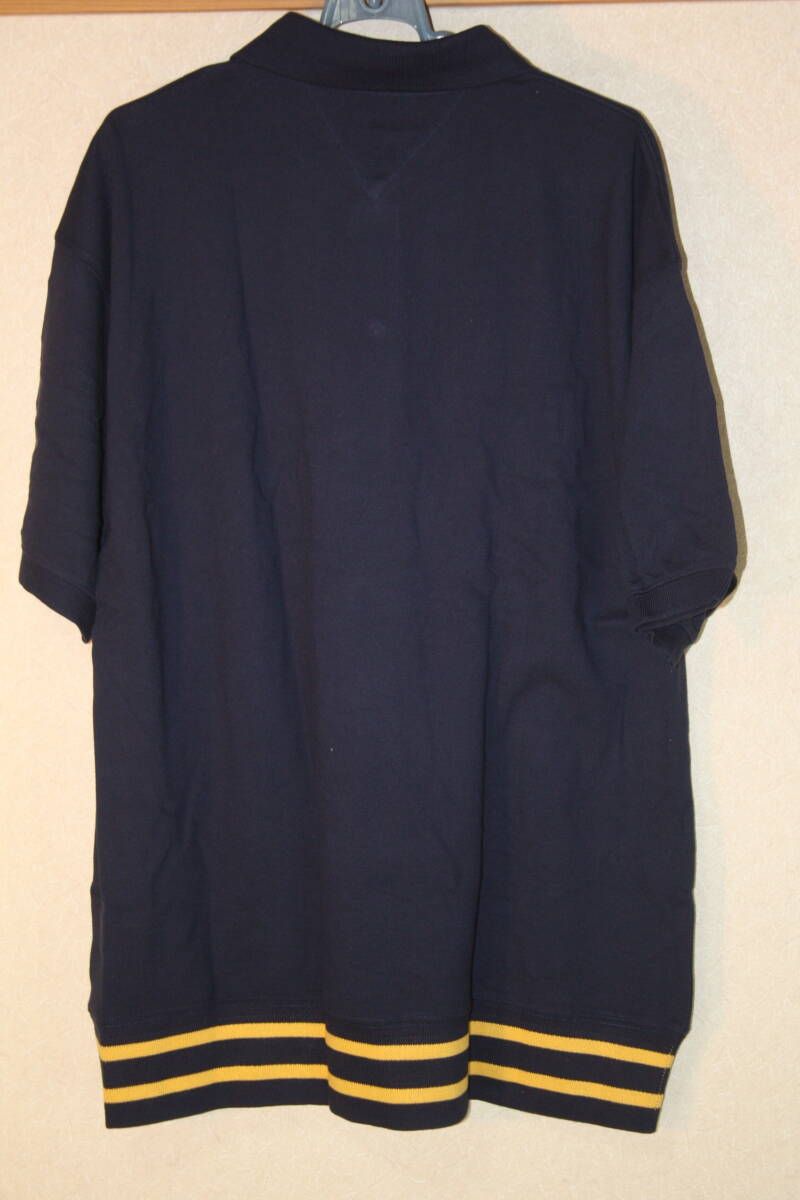 トミージーンズ Tommy Jeans All-Star Denim 男性用 メンズ ポロシャツ 半袖シャツ  XL寸 ネイビー 古着 中古 美品 293の画像3