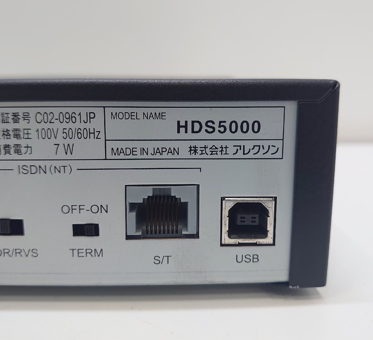 ■中古品■アレクソン / ALEXON / ひかり電話・ISDNビジネスホン接続コンバーター / HDS5000の画像4