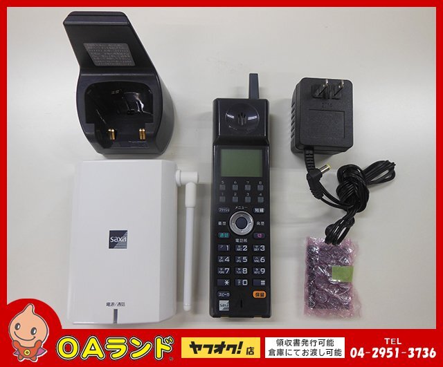 ●SAXA（サクサ）● 中古 / シングルゾーンDECTコードレス電話機（黒） / WS805(K) / ビジネスフォン_画像1