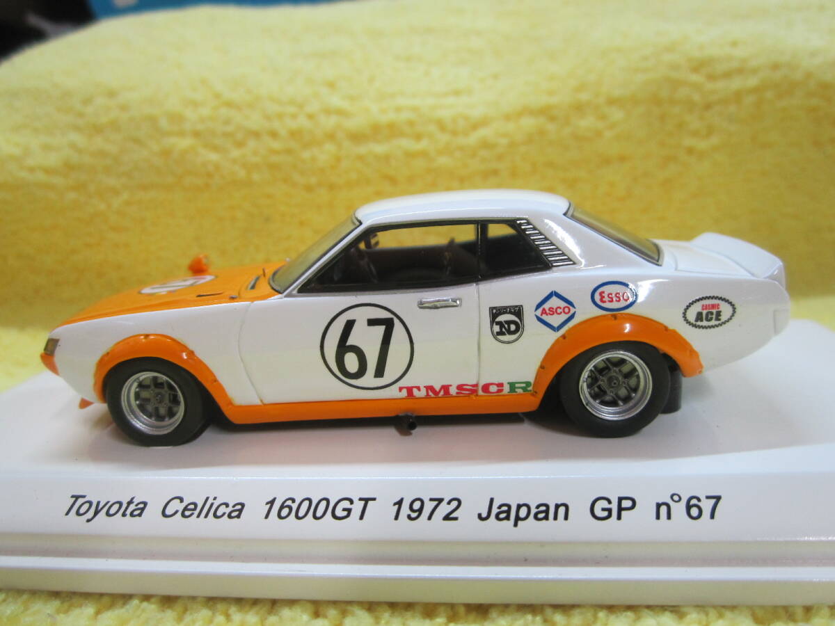 Reve Collection R70141 1/43 トヨタ セリカ 1600GT 1972 日本グランプリTS-a 優勝 #67 舘 信秀 直筆サイン入り（TOYOTA CELICAの画像6