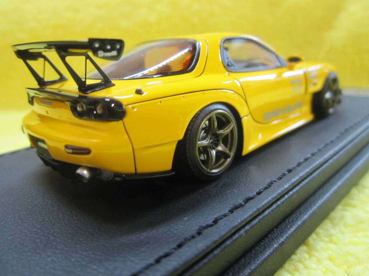 IG 1338 1/43 RE雨宮 Mazda Savanna FD3S Yellow エンケイRP03S-Wheel （ マツダ サバンナ ignition model イグニッションモデル の画像8