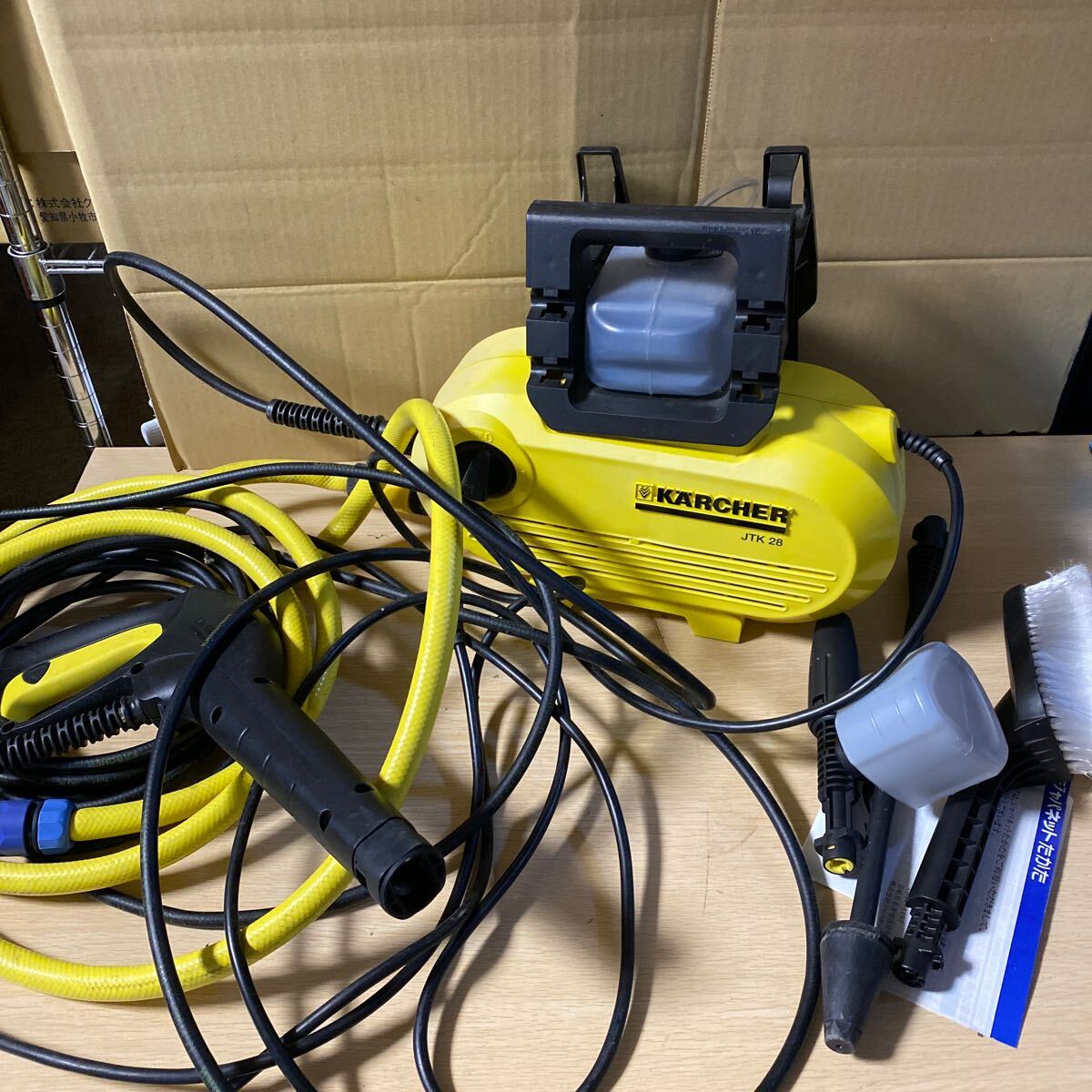 ケルヒャー KARCHER 家庭用高圧洗浄機 JTK 28 1.672 580.0 通電確認のみ ジャンク 中古品の画像1