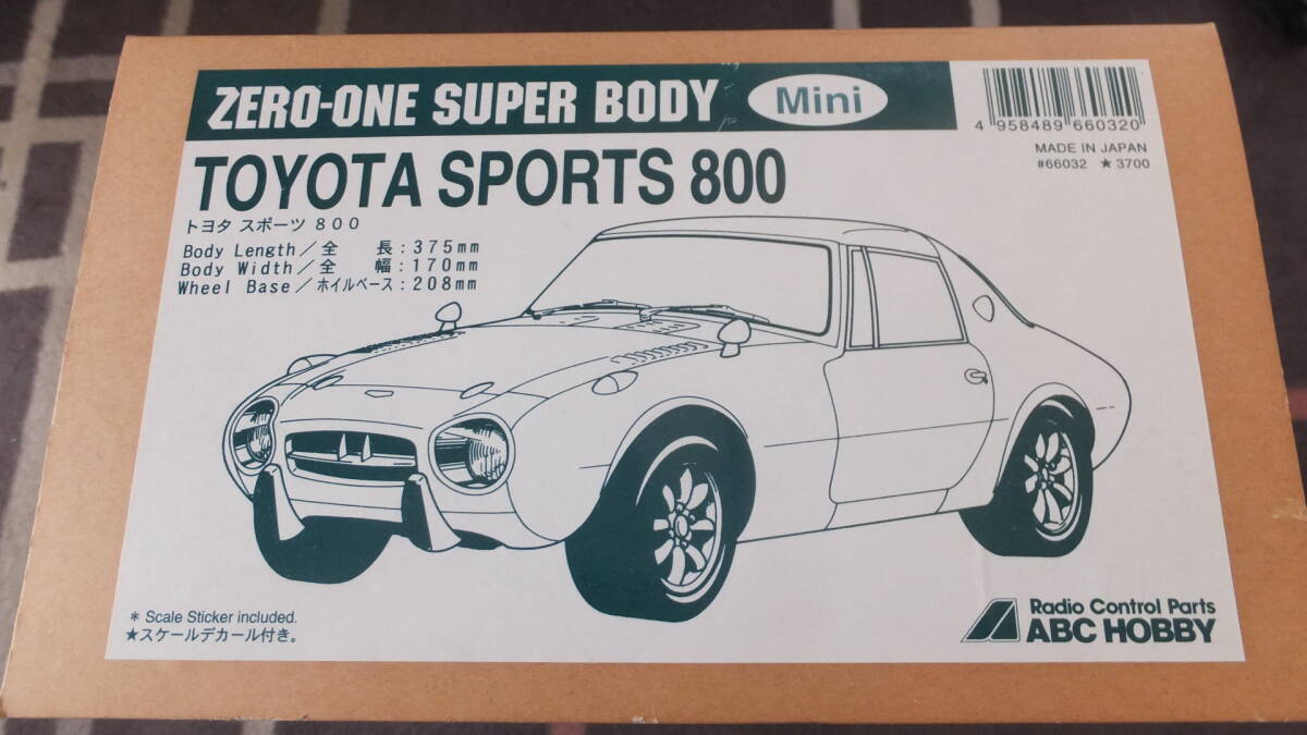 ABCホビー トヨタスポーツ８００ ヨタハチ ボディ Mシャーシーの画像1