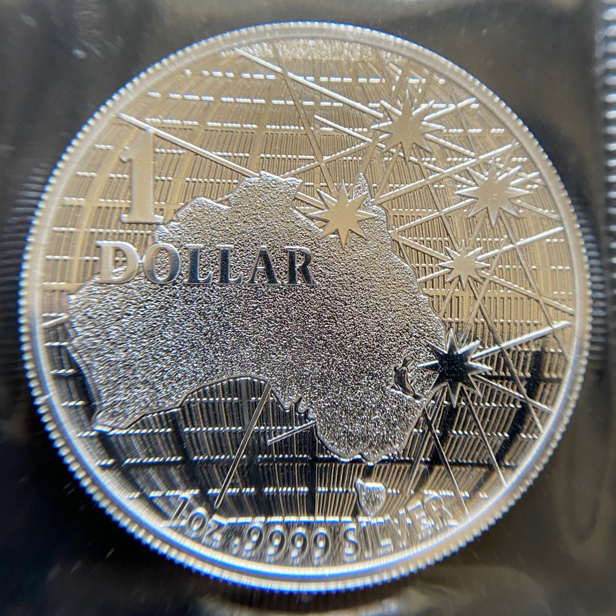 サザンクロス銀貨　⑫　南十字星　2021年　1オンス　オーストラリア　シルバー