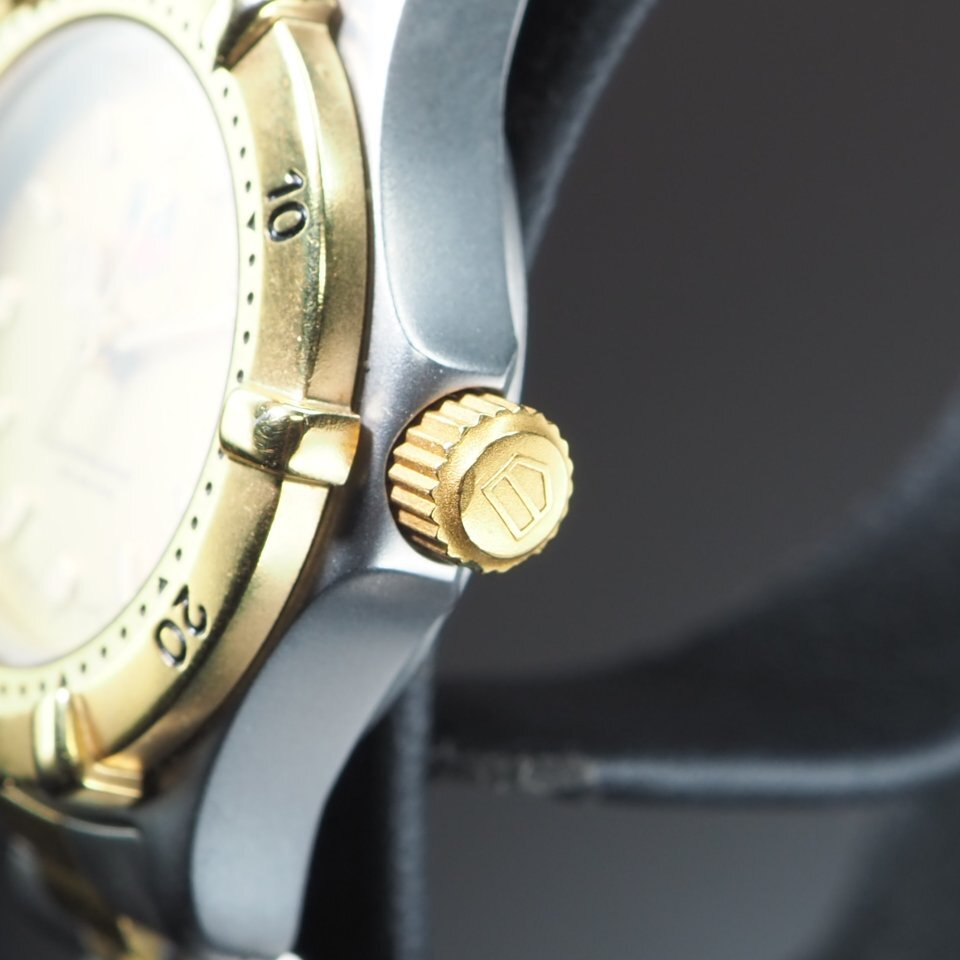 TAGHEUER TAG Heuer 964.008R Professional 200m GP SS QZ rotation bezel original box guarantee lady's wristwatch [23927]