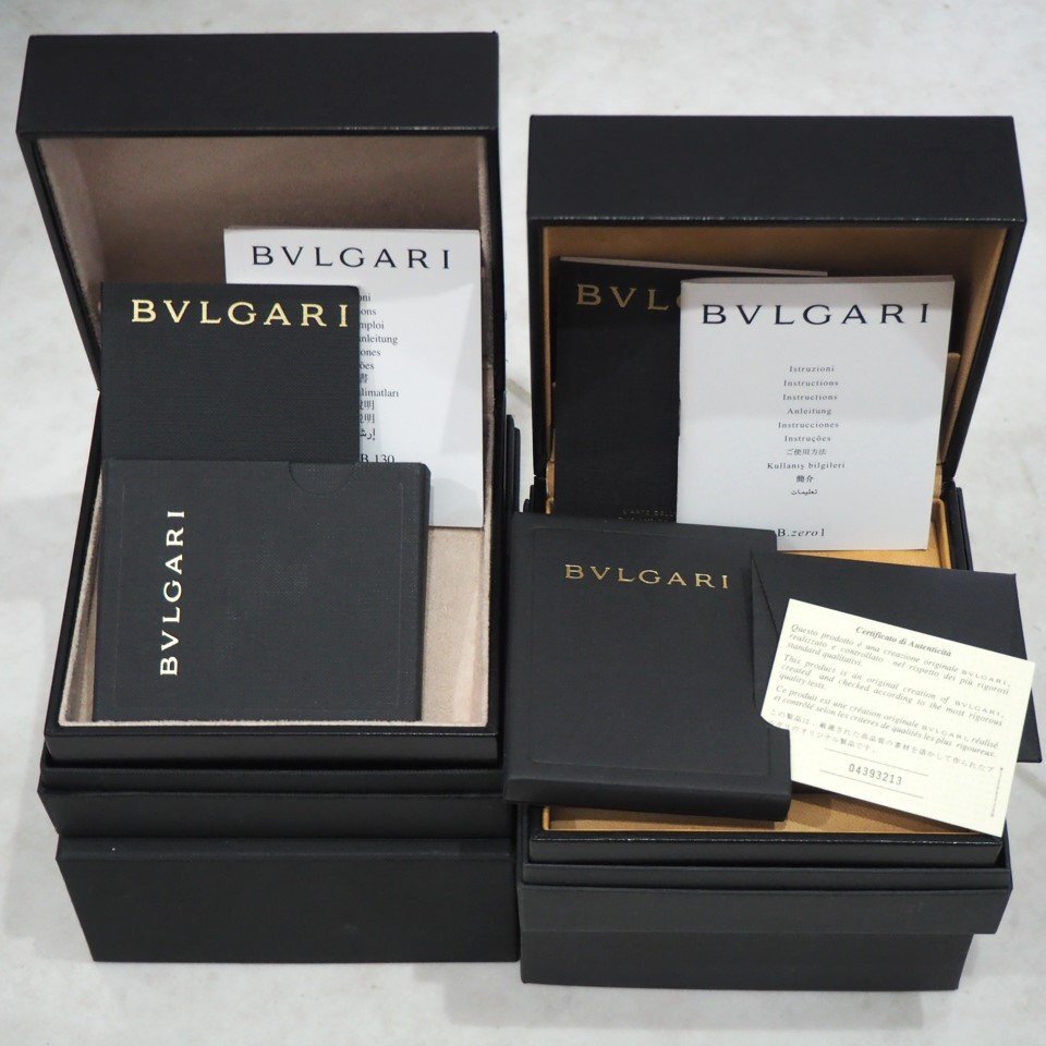BVLGARI ブルガリ 純正BOX 内箱4個+外箱3個セット 一部ギャランティー付 セット販売 「23924」の画像2