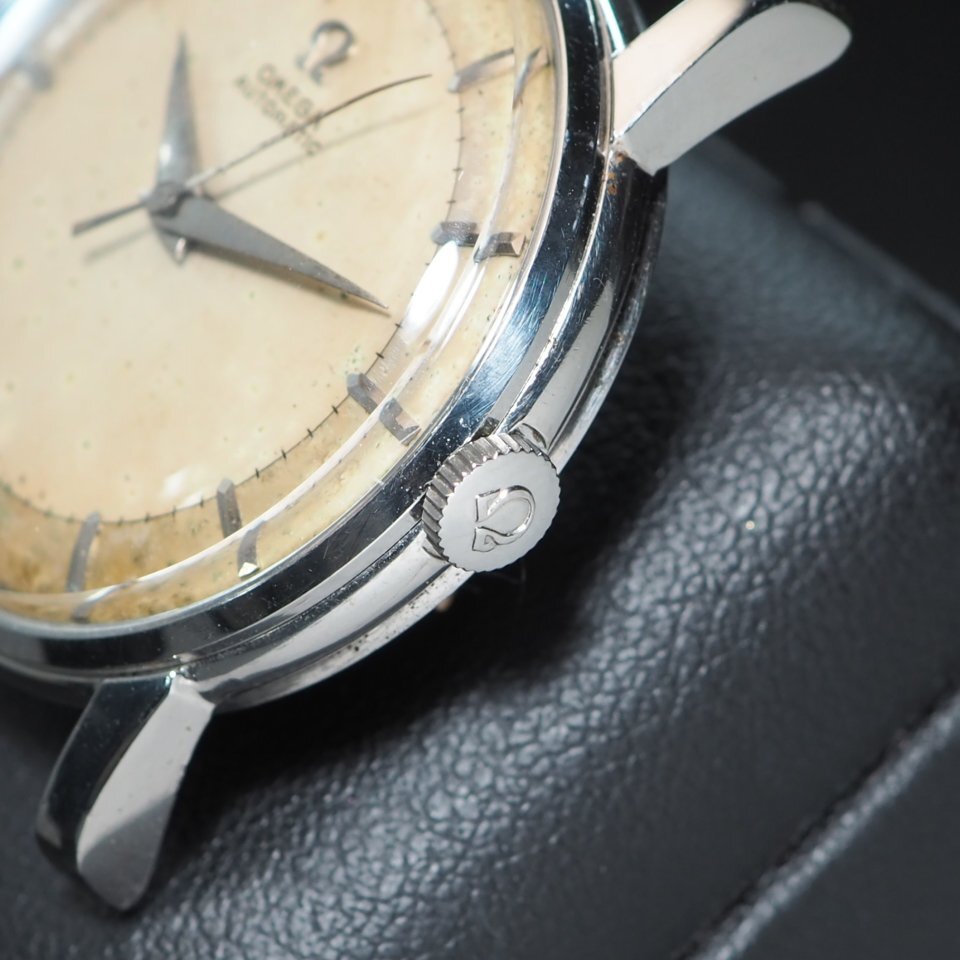 【希少 ツートンダイアル】 OMEGA オメガ Cal.Ω501 Ref.2865-2 自動巻き SS メンズ 腕時計 本体のみ「23809」_画像4