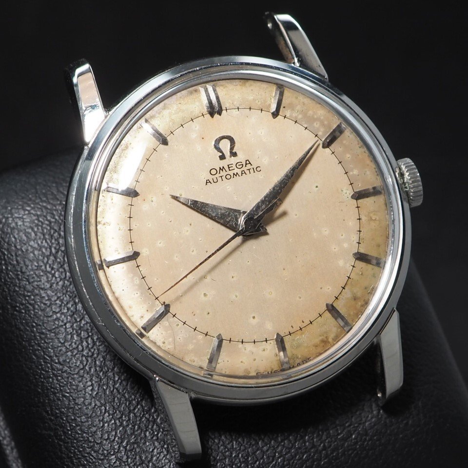 【希少 ツートンダイアル】 OMEGA オメガ Cal.Ω501 Ref.2865-2 自動巻き SS メンズ 腕時計 本体のみ「23809」