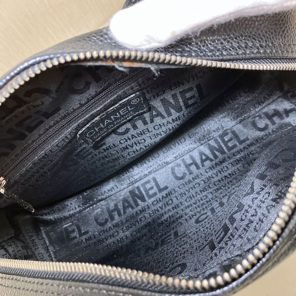 CHANEL シャネル マトラッセ キャビアスキン ハンドバッグ きれい 美品 ココマーク 黒 高級 ブランド おすすめ 大人気 ヴィンテージ レア_画像7