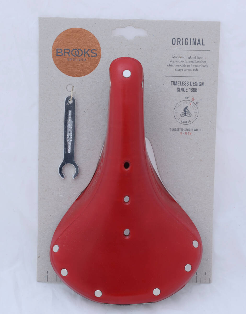BROOKS limitation color RED B17 leather saddle . leather grip new goods 