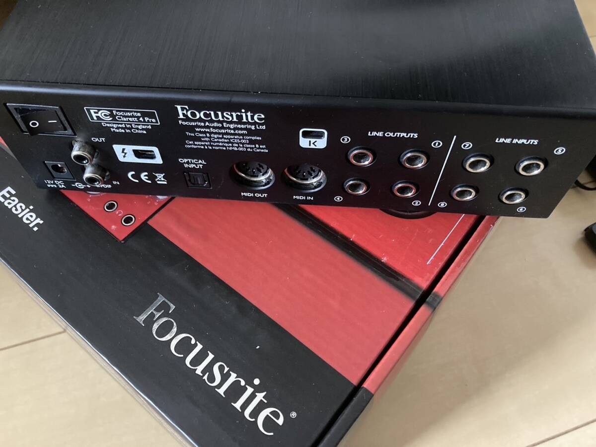 Focusrite clarett 4 pre Thunderbolt