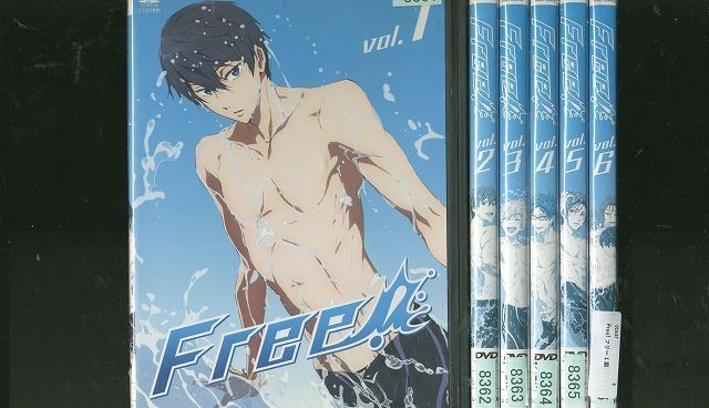 DVD Free! フリー 1期 全6巻 ※ケース無し発送 レンタル落ち ZM1802_画像1