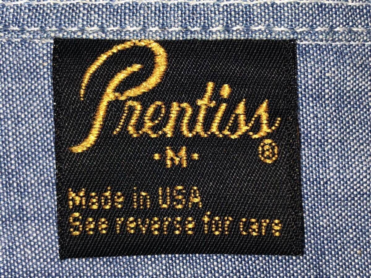 [超美品] [アメリカ製] Prentiss プレンティス シャンブレー ワークシャツ M 検) デニムシャツ ウェスタンシャツの画像1