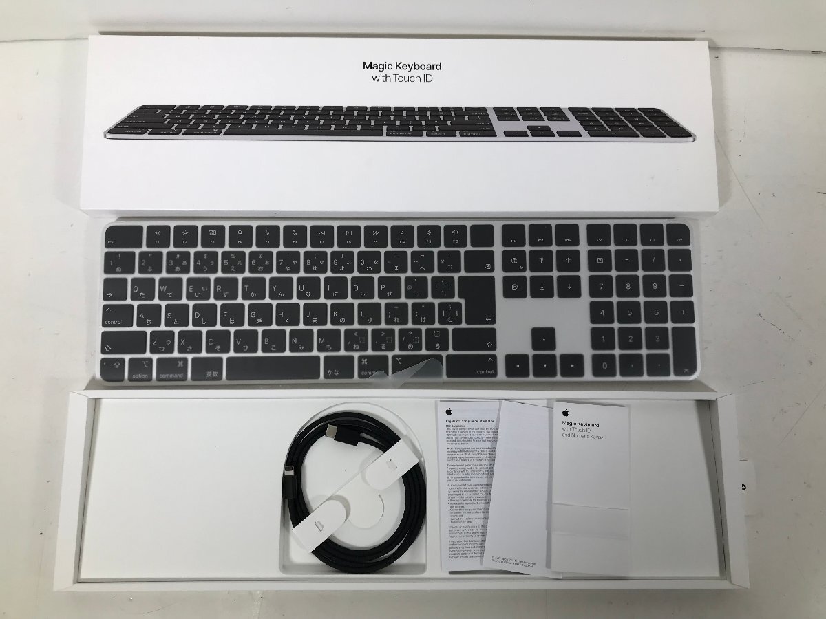 Apple アップル Magic keyboard with Touch ID マジックキーボード MMMR3J/A Keypad-Black キーボード PC周辺機器 ユーズド_画像4