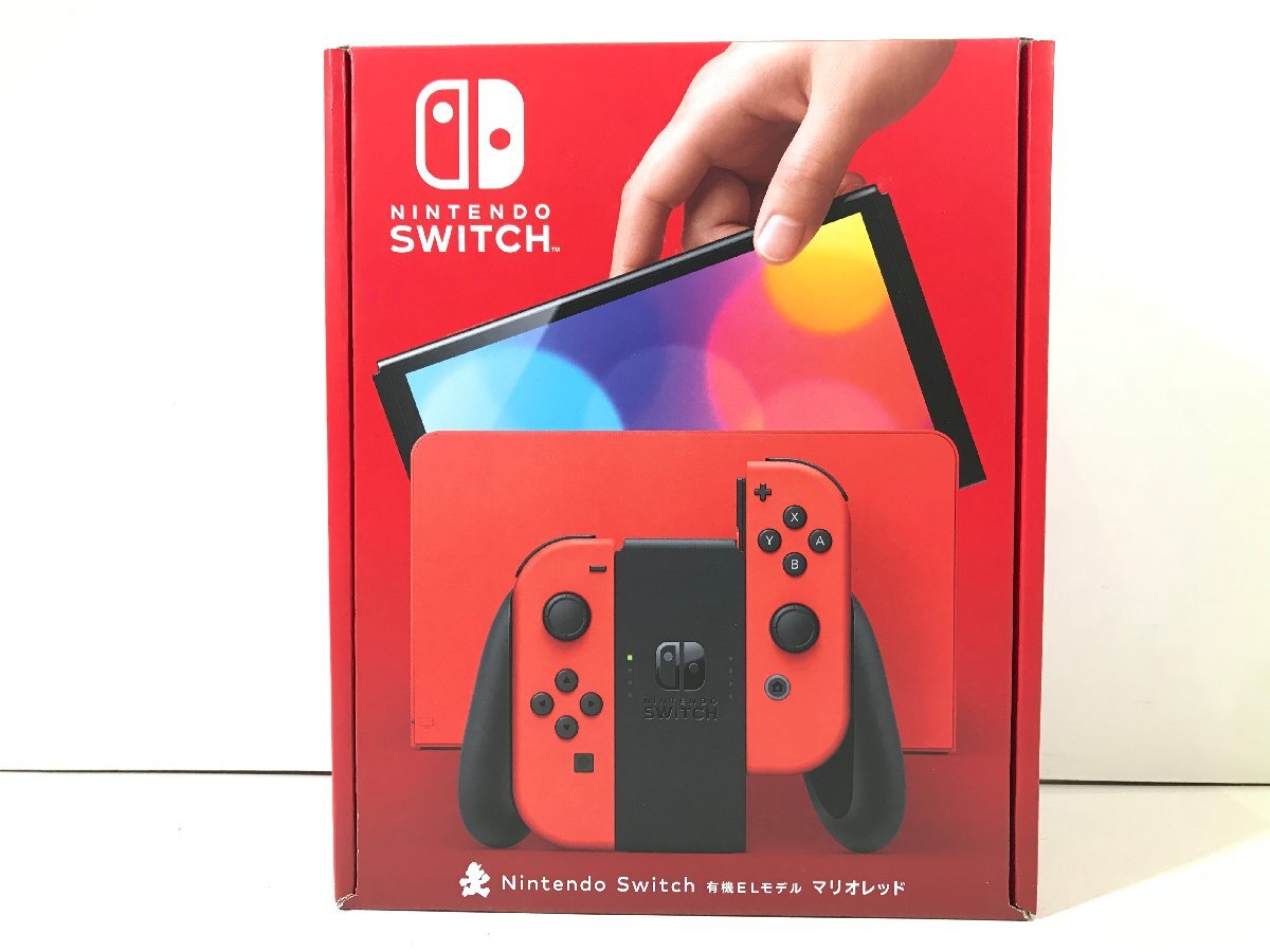 任天堂 Nintendo Switch ニンテンドースイッチ Joy-Con マリオレッド 本体 有機ELモデル 新型 未使用 4_画像1