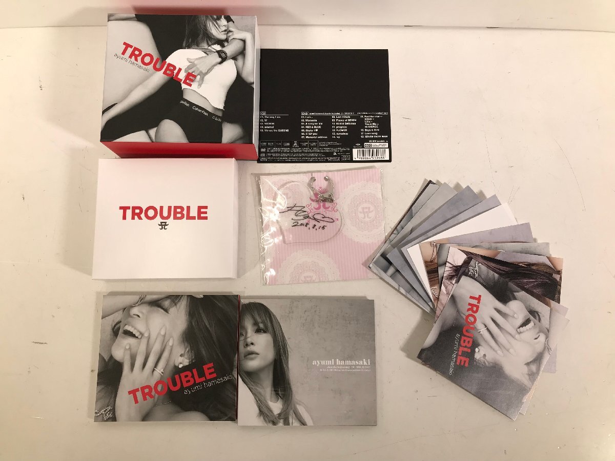 CD DVD 浜崎あゆみ ayumi hamasaki TROUBLE トラブル 初回生産限定盤 A B セット WORDS We are the QUEENS 他 まとめ ユーズドの画像3