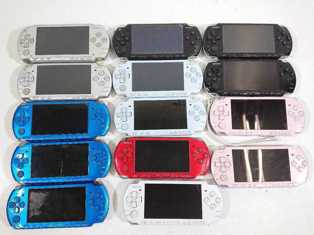 SONY ソニー PSP プレイステーションポータブル PSP1000 PSP2000 PSP3000 ブルー ブラック レッド バッテリーパック まとめ ジャンクの画像7
