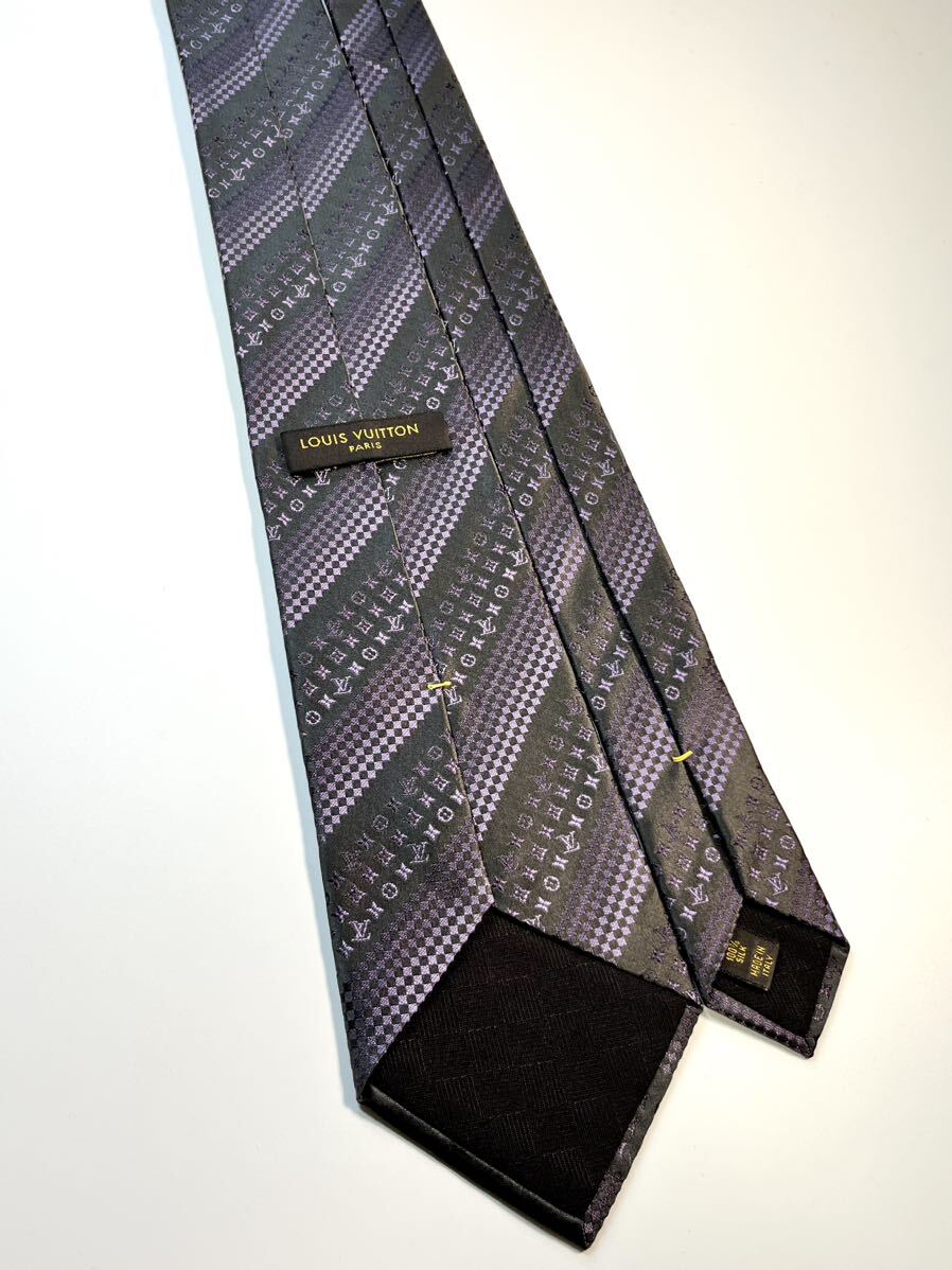  превосходный товар LOUIS VUITTON Louis Vuitton галстук монограмма микро Damier 