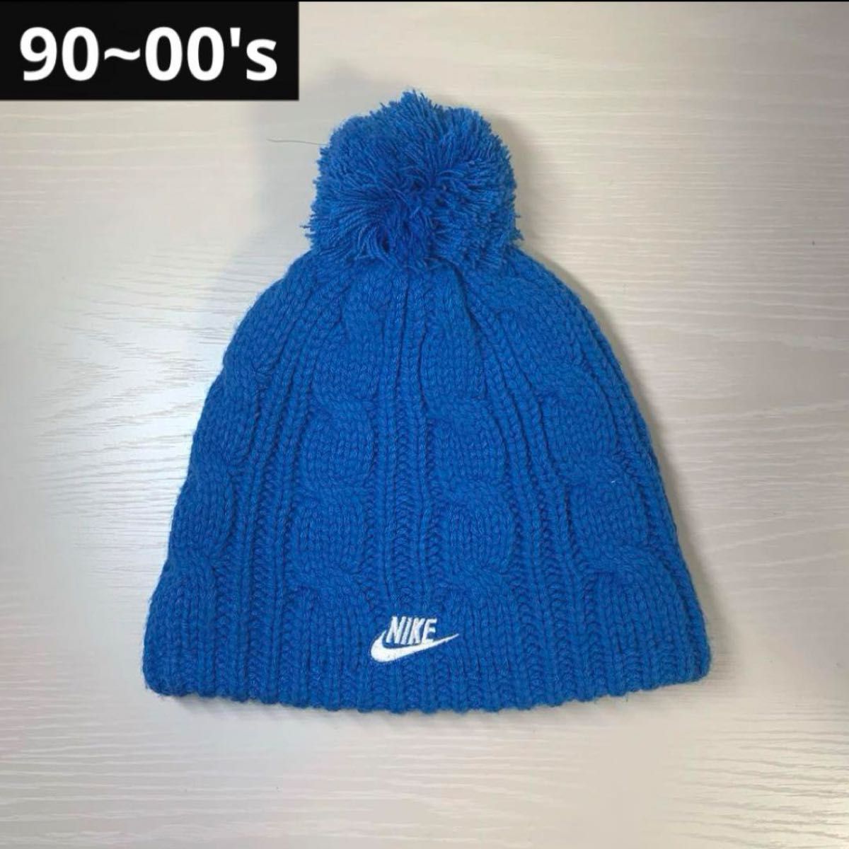 90~00s NIKEボンボンニット帽 archive y2kヴィンテージ古着