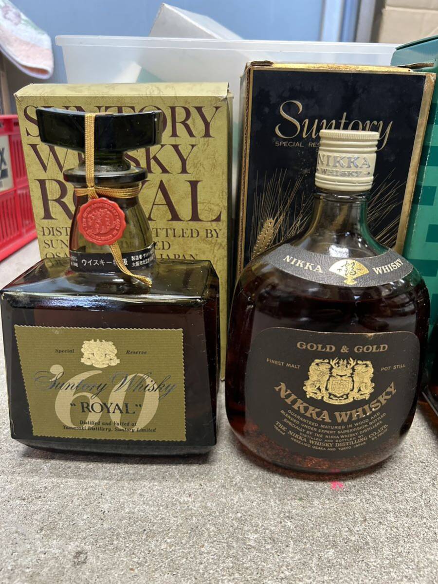 未開封 サントリー ロイヤル60 ニッカゴールド スペシャルリザーブ ウィスキー 4本セット 古酒 SUNTORY の画像3
