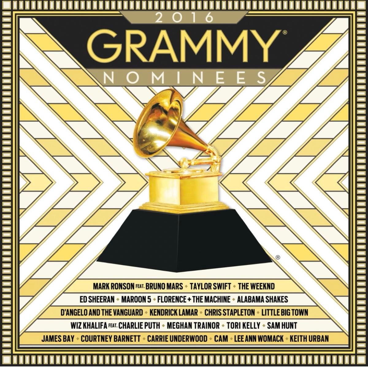 【新品】2016 Grammy Nominees CD マルーン5 テイラースイフト エドシーラン ブルーノマーズ 結婚式