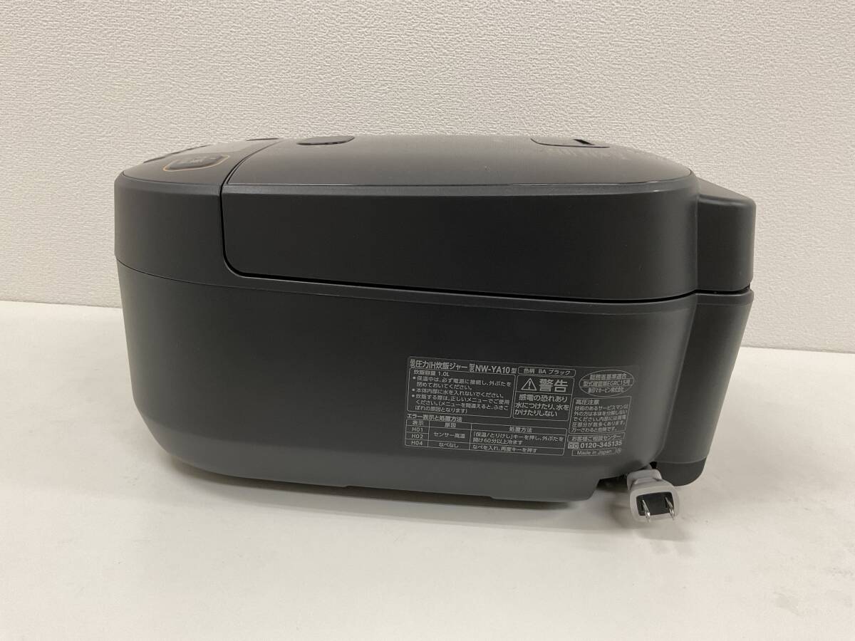 [A132] secondhand goods ZOJIRUSHI Zojirushi pressure IH..ja-NW-YA10 black 1.0L 5.5.2023 year made operation verification settled 