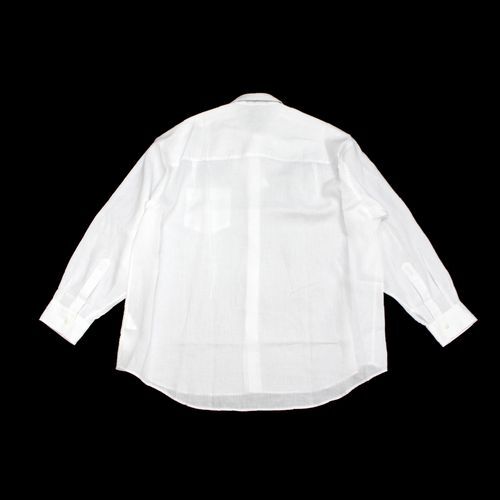 Graphpaper グラフペーパー 23SS Linen L/S Oversized Regular Collar Shirt シャツ F ホワイトの画像3
