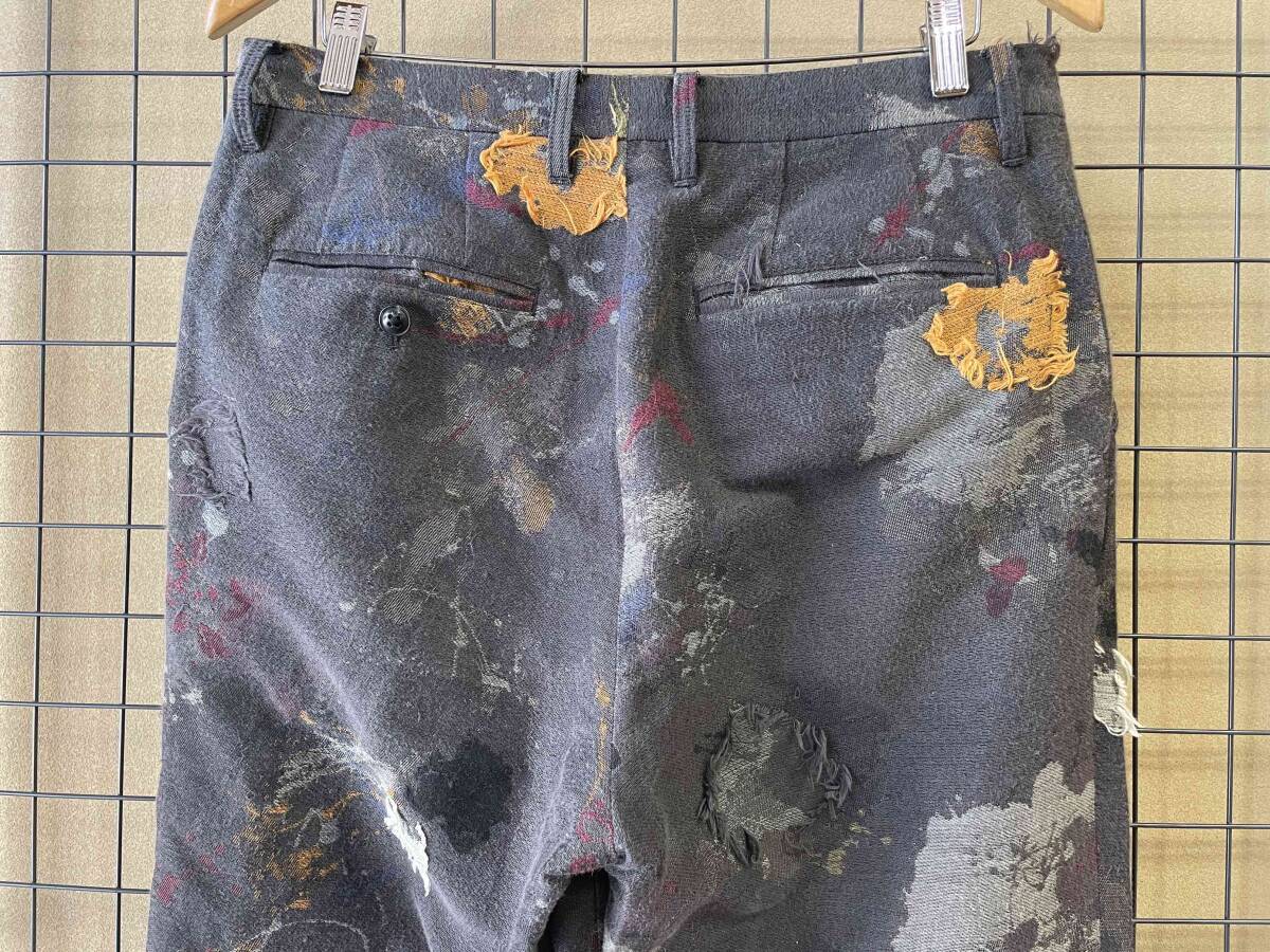 【meagratia/メアグラーティア】Jacquard Trousers Tuck Wide Silhouette Pants ジャガード トラウザーズ タック ワイドシルエット パンツの画像4