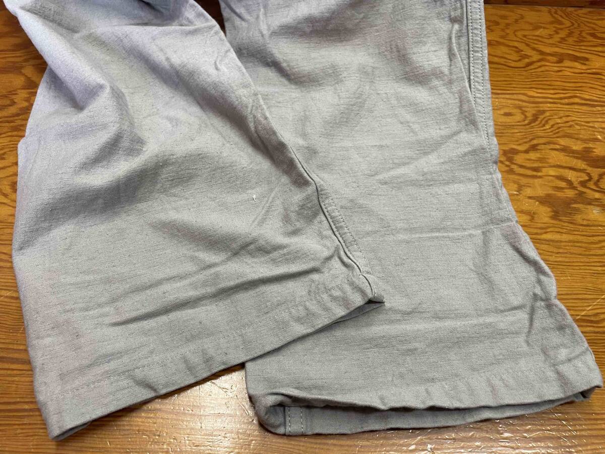 【HATSKI/ハツキ】HTK-19004 Baker Pants Cotton×Linen MADE IN JAPAN ベイカーパンツ コットン×リネン ワイド トラウザー ワークの画像6