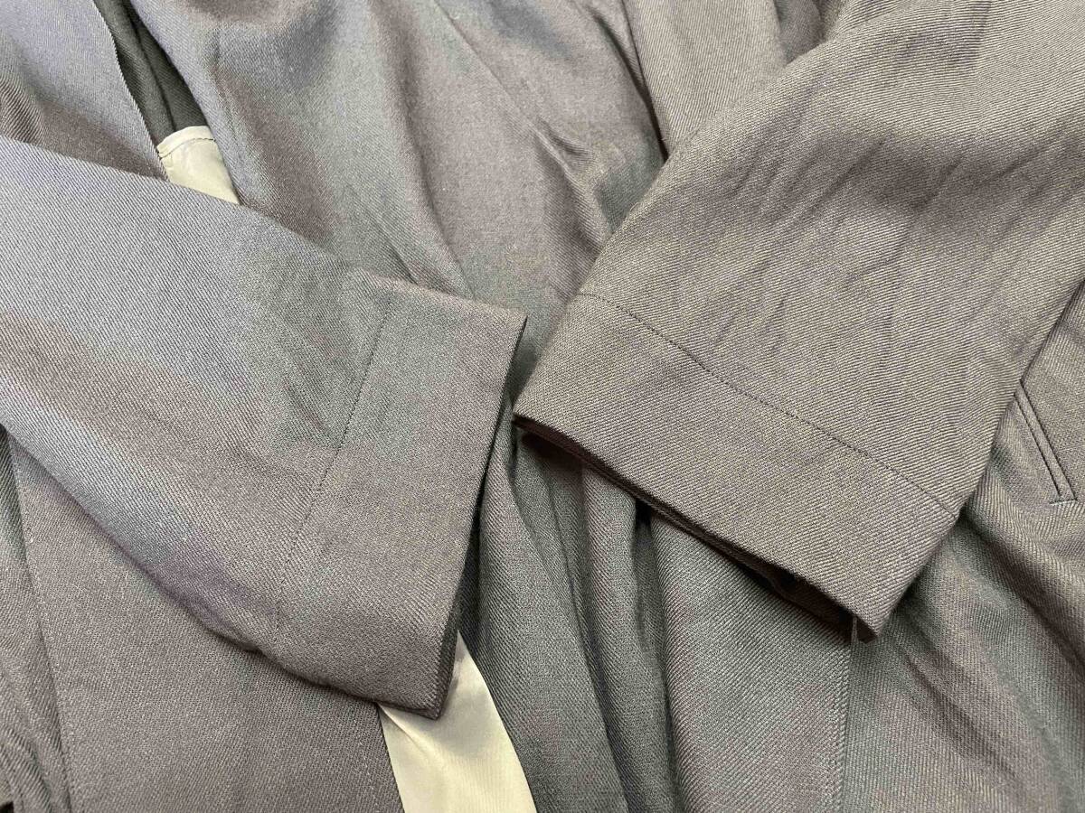 [O0u/o- Zero You ]Stretch Collarless Jacket sizeL Set Up MADE IN JAPAN color less no color jacket stretch setup 