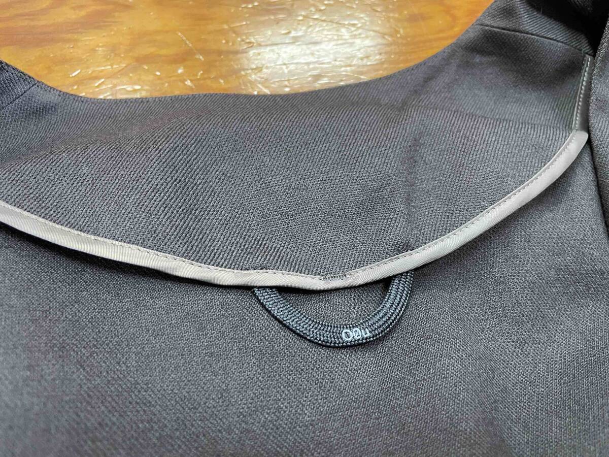 [O0u/o- Zero You ]Stretch Collarless Jacket sizeL Set Up MADE IN JAPAN color less no color jacket stretch setup 