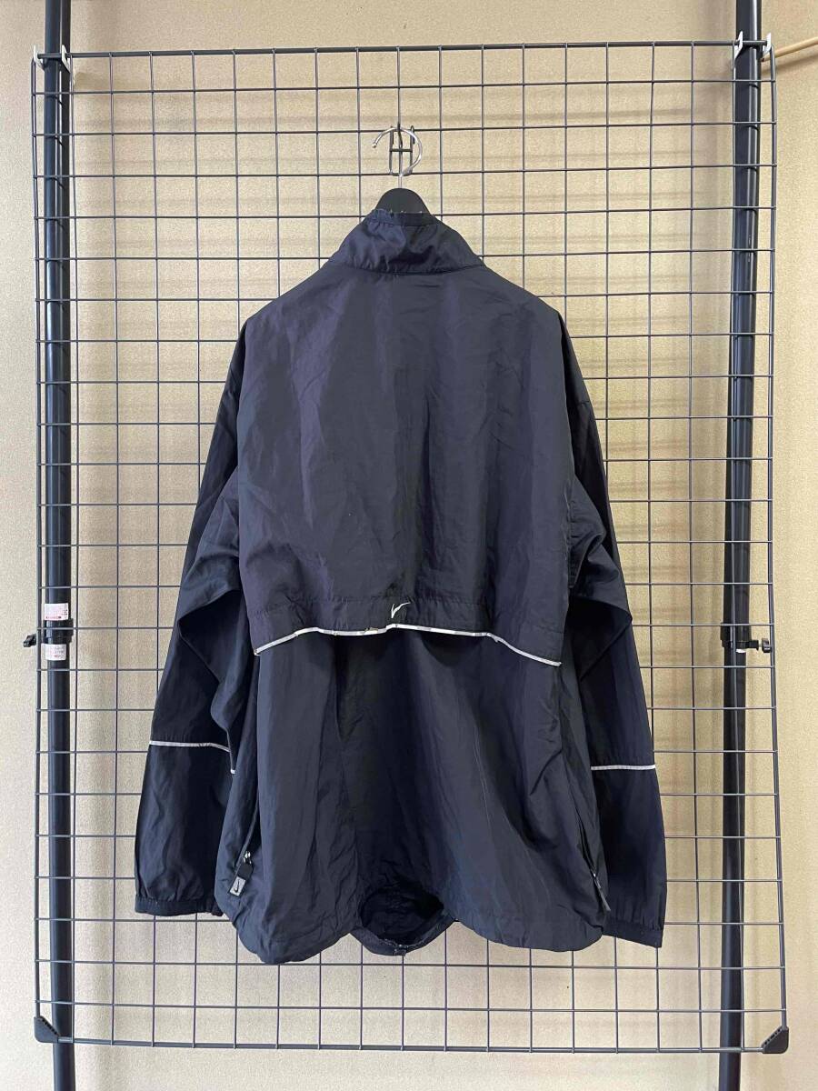 【NIKE/ナイキ】90s Vintage Half Zip Anorak Jacket BLACK 90年代製 ビンテージ ジップロゴ ハーフジップ アノラック ジャケット_画像4