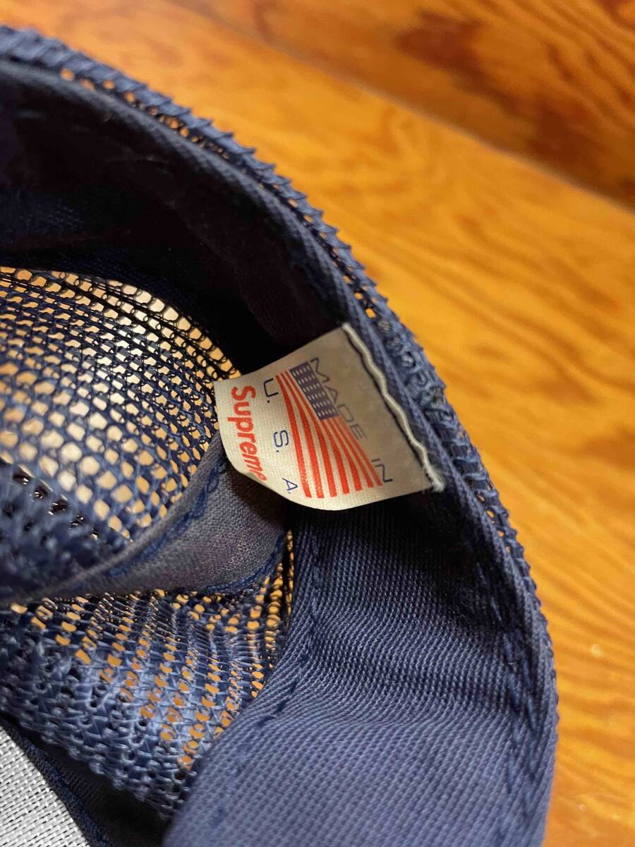 MADE IN USA【SUPREME/シュプリーム】6-Panel Mesh Baseball Cap NAVY 6パネル メッシュ ベースボールキャップ 帽子 ハット アメリカ製の画像8