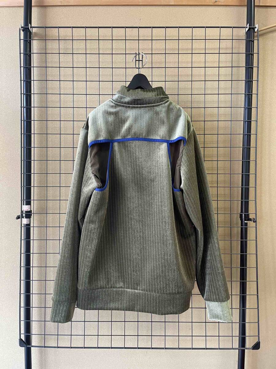 美品 SAMPLE【PUMA × HAN KJOBENHAVN/プーマ×ハン コペンハーゲン】Stripe Velour Blouson HAN Bornber ストライプ ベロア ブルゾンの画像5