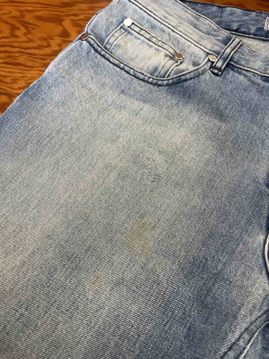 【ami alexandre mattiussi/アミアレクサンドルマテュッシ】Washed Damage Jeans Denim Pants ダメージ加工 クラッシュド ジーンズ デニムの画像10