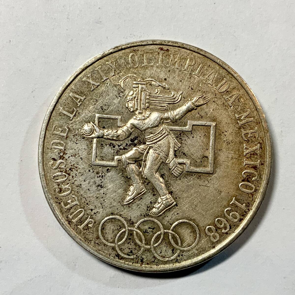 メキシコ 25ペソ銀貨 1968 メキシコオリンピック no.1の画像1