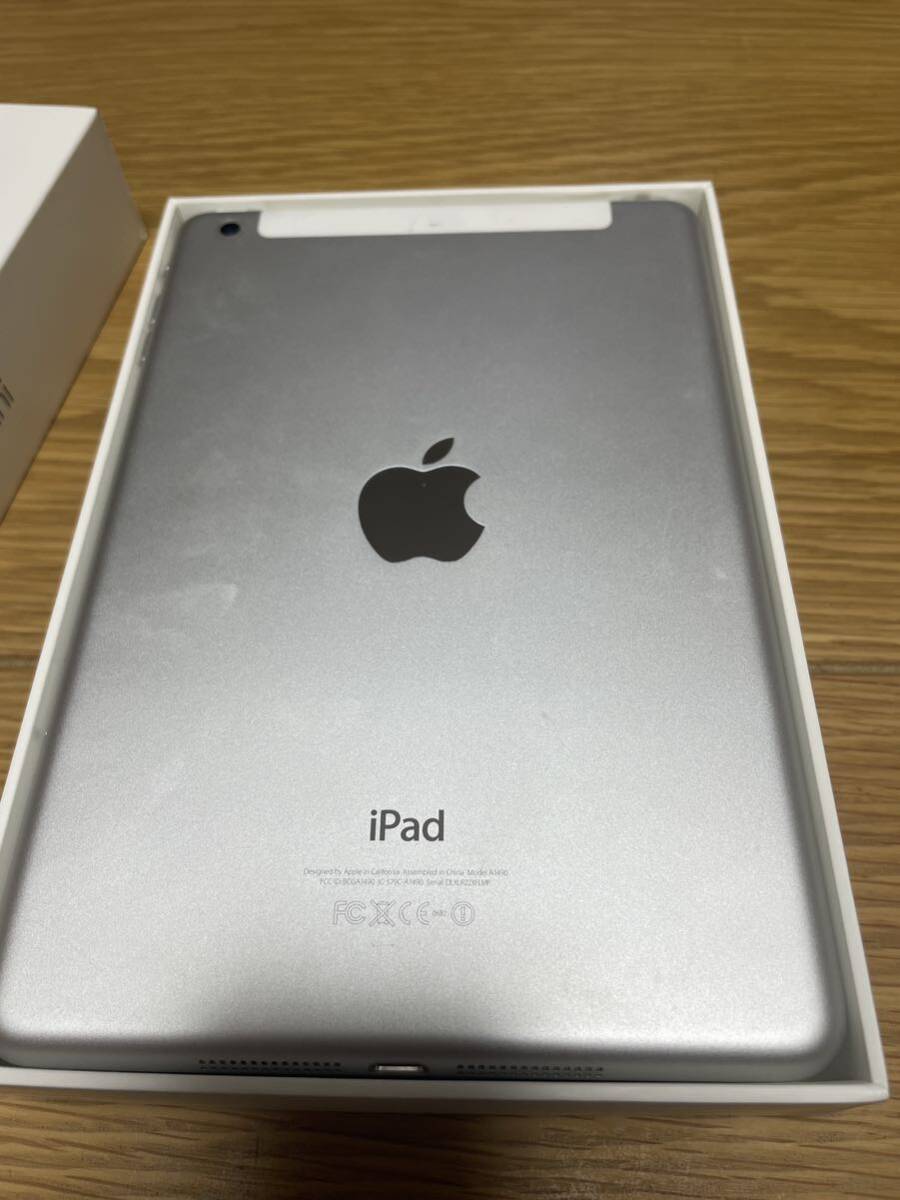 【中古】iPad mini2 64GB シルバー セルラーモデル【au】_画像2