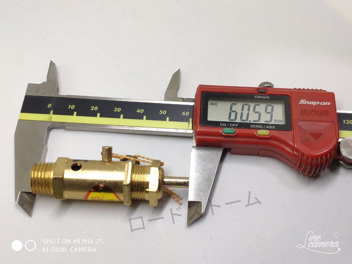 在庫あり おすすめ エアサス エアタンク 1.0Mpa 10k 安全弁 リリーフバルブ コンプレッサー 1/4(NPT) セーフティバルブ DIY 修理_画像3