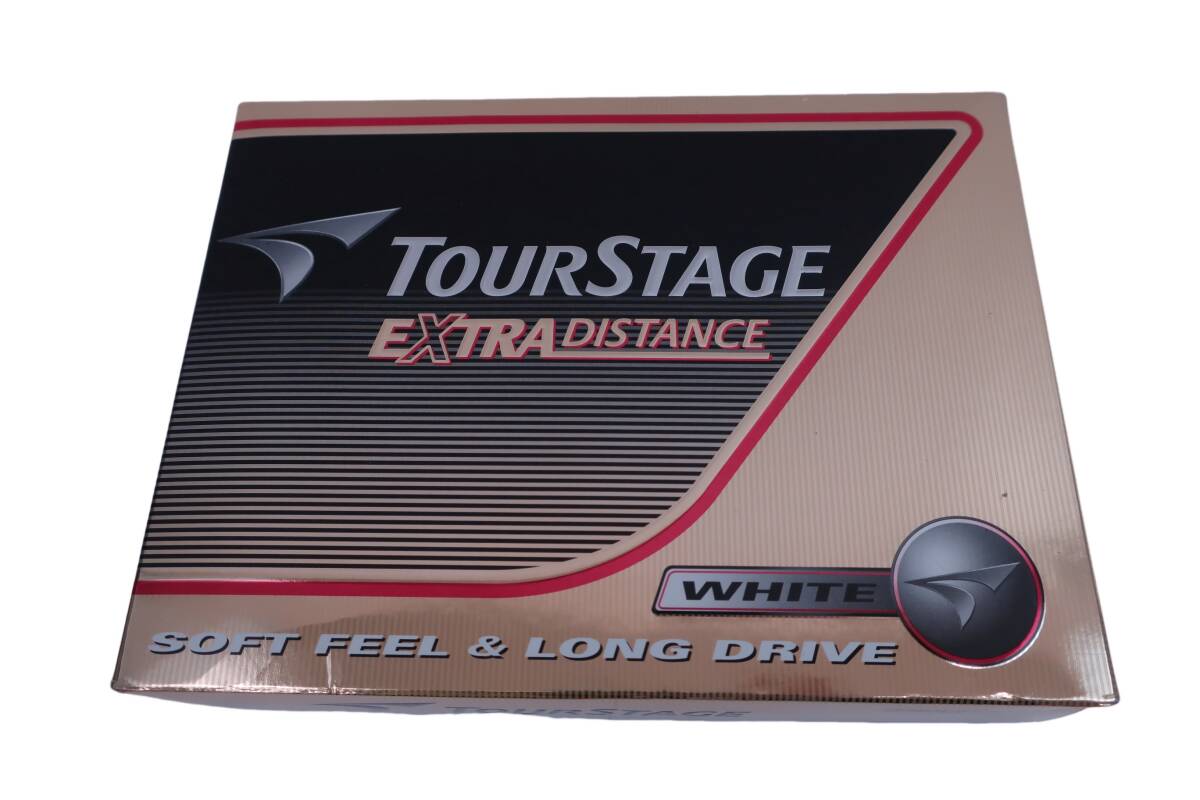 【新品】TOURSTAGE(ツアーステージ) ゴルフボール 白 メンズ 1ダース EXTRA DISTANCE ゴルフ用品 2404-0116 ゴルフボール_画像1