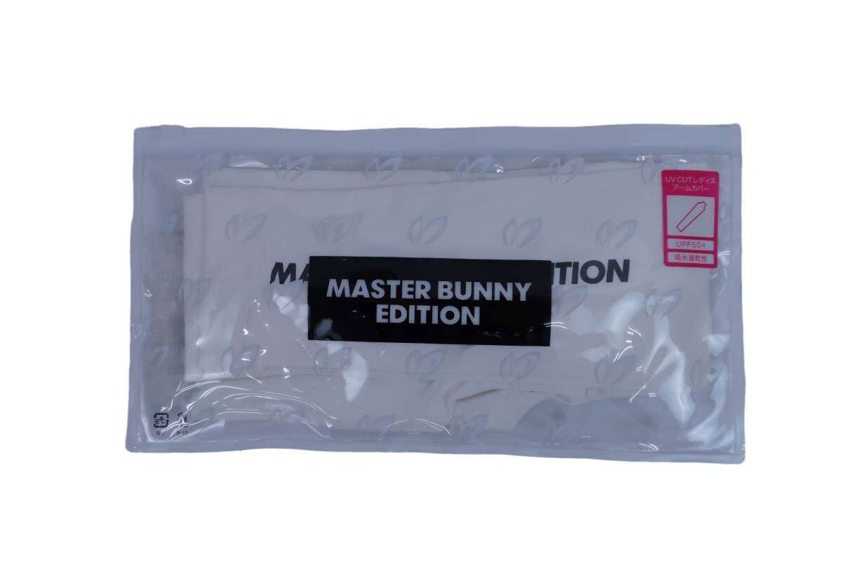 【超美品】MASTER BUNNY EDITION(マスターバニーエディション) アームカバー 白 レディース フリーサイズ 758-0983304 ゴルフ用品 2403-048の画像4