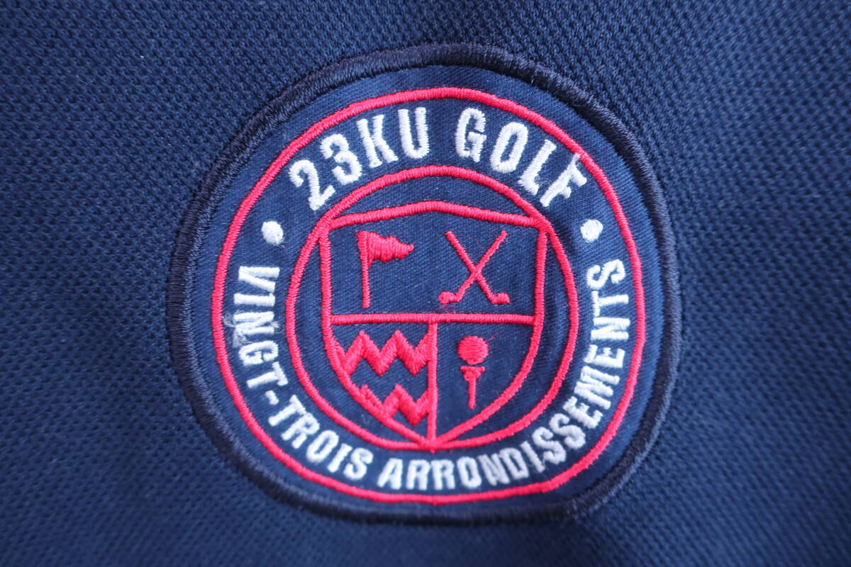 【美品】23区 GOLF(23区ゴルフ) ポロシャツ 紺 レディース ? ゴルフ用品 2404-0033 中古_画像2