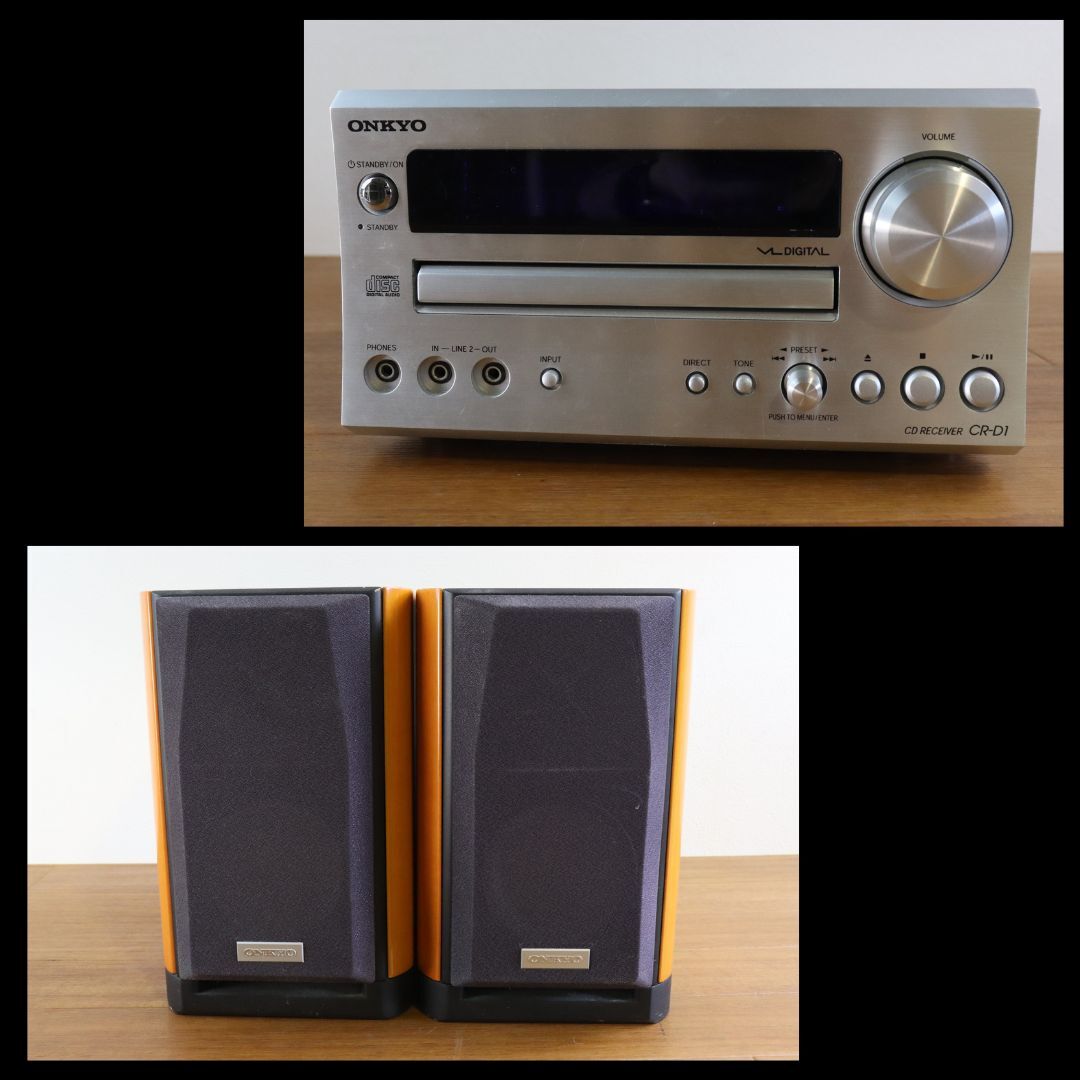 ONKYO オンキヨー CR-D1 /D-112E システムコンポ オーディオ機器 オーディオ 音響機器 音響 趣味 コレクション コレクター 006FEFFY68_画像3