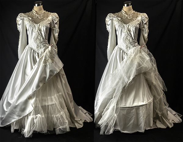  super soft wire pannier built-in silk style satin super .... terrorism terrorism wedding dress 