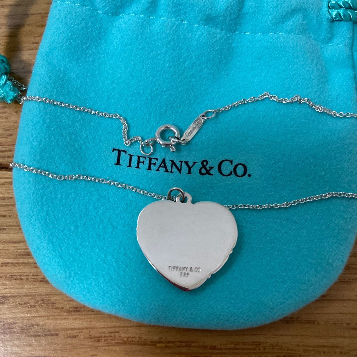 ティファニー TIFFANY Co ハートトップネックレス 紙袋 空箱 保存袋 の画像3