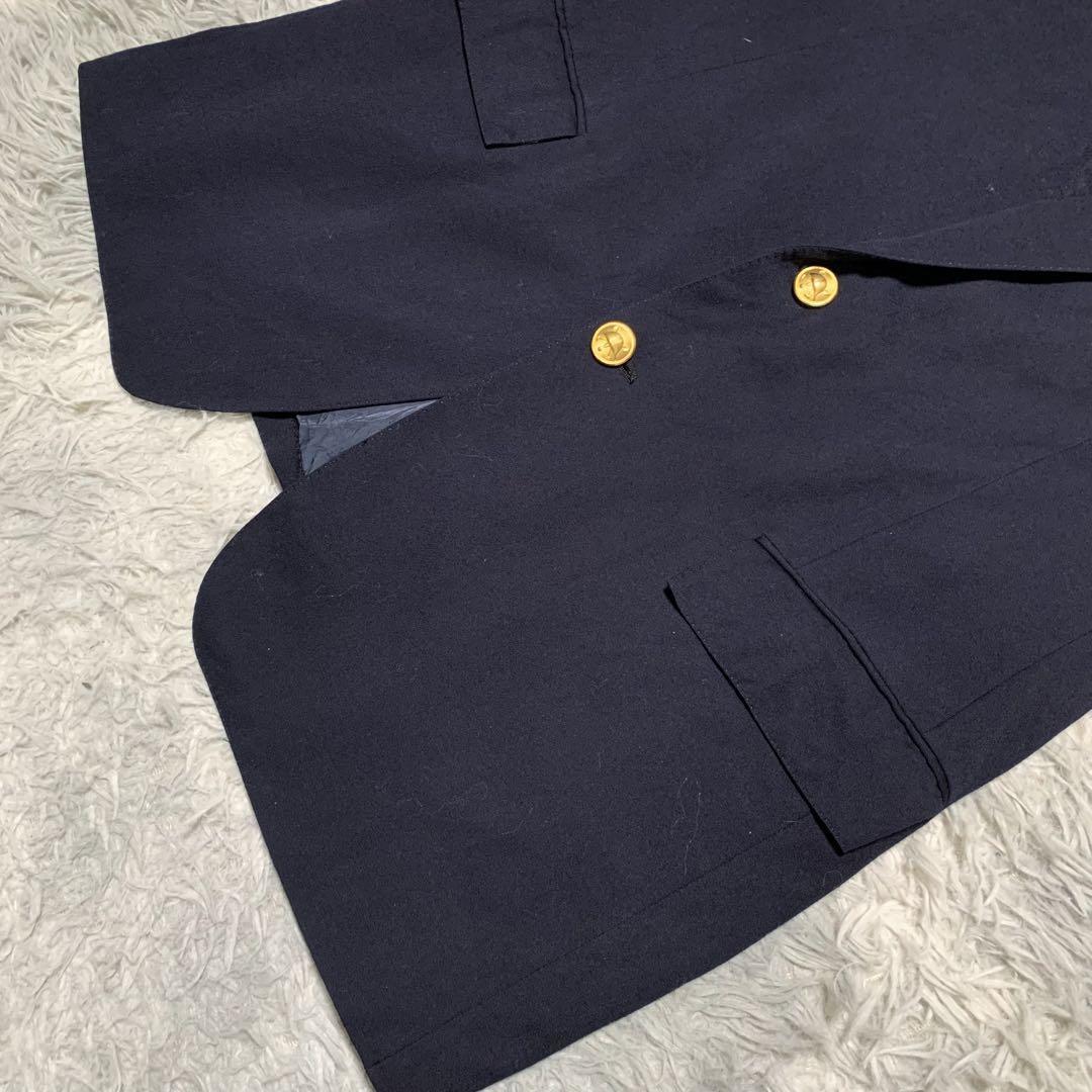 美品 希少 2XL相当 POLO RALPHLAUREN ポロラルフローレン テーラードジャケット 紺ブレザー 金ボタン 通勤 ビジネス 42サイズ 大きいサイズ_画像4